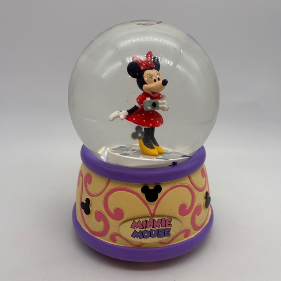 Disney Parks Minnie Mouse Collectible Water Snow Globe Minnie's Yoo Hoo - Picture 1 of 12
